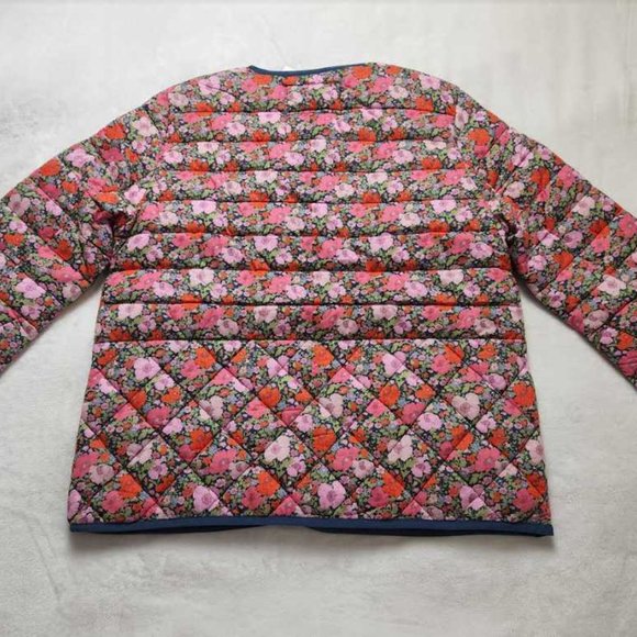 New women's S J Crew quilted lady jacket in Liberty Meadow Song floral - Picture 7 of 12